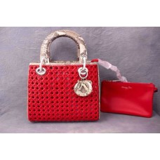 Réplique du sac bandoulière Dior Lady Default en peau de serpent