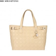 Sac bandoulière Dior Panarea grand format, cuir d'agneau abricot (fermoir doré) 9626