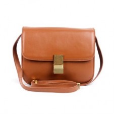 Sac Céline Clasp Classic Box moyen abricot