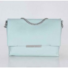 Sac bandoulière Celine Blade Flap Original en cuir bleu clair 3078A