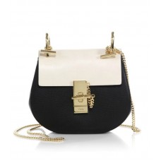 Sac bandoulière bicolore Chloe Drew Mini noir Sac bandoulière bicolore Chloe Drew Mini noir