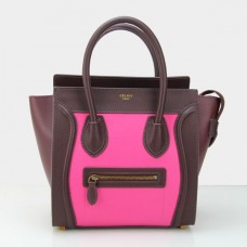 Sac cabas moyen Céline rose vin