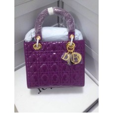 Réplique de sac à main Dior Lady Default en peau de serpent violette