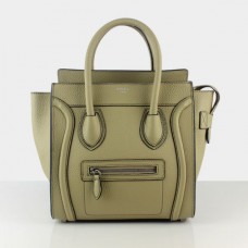 Sac cabas moyen Céline en cuir beige et gris