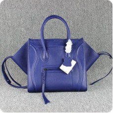 Sacs Celine Boston Square en cuir de veau bleu indigo Sacs Celine Boston Square en cuir de veau bleu indigo