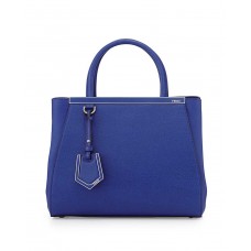 Sac cabas Fendi 2Jours Mini bleu cobalt