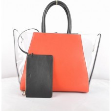 Sac Fendi 2Jours en PVC transparent noir