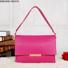 Sac bandoulière Celine Blade Flap en cuir de veau pêche 5368