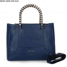 Bvlgari Nouveau sac à main en cuir Serpenti Ferrari Bleu Saphir 80381 Bvlgari Nouveau sac à main en cuir Serpenti Ferrari Bleu Saphir 80381