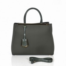 Sac à main Fendi 2Jours en toile verte
