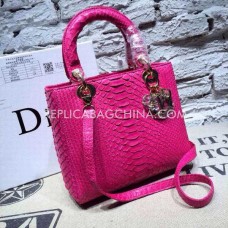 Réplique de sac à main Dior Lady Default en peau de serpent