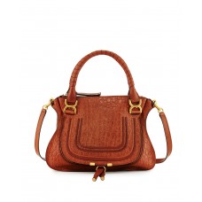 Sac à bandoulière Chloe Marcie moyen en cuir embossé façon croco Sac à bandoulière Chloe Marcie moyen en cuir embossé façon croco