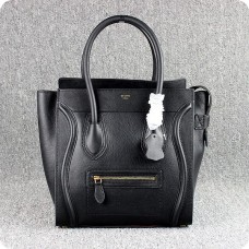 Sac cabas Céline grand format en cuir noir