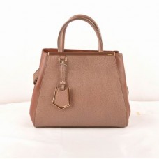 Sac Fendi 2jours Dark Coffee Cross Veins/Ferrari en cuir, petit modèle