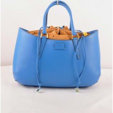 Sac Fendi B Fab bleu Ferrari en cuir, grand modèle à poignée supérieure