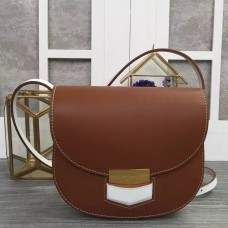 Sac Trotteur bicolore Céline petit modèle en veau marron
