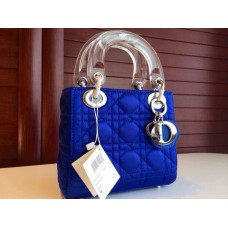 Prix de la réplique Dior Lady Default en cuir bleu