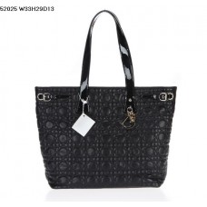 Sac bandoulière Dior Panarea en cuir d'agneau noir (fermoir doré) 9626