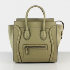 Sac cabas Céline grand format en cuir beige et gris