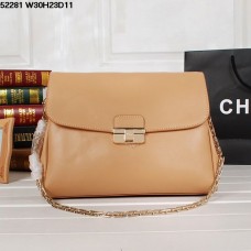 Sac Dior Diorling en cuir de veau abricot (fermoirs dorés) 52281