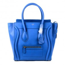 Sac cabas Céline grand format en cuir bleu