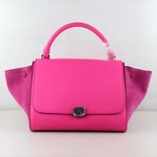 Sacs Céline Classic en daim rose fluo