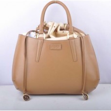 Sac Fendi B Fab grand format en cuir de daim abricot avec poignée supérieure