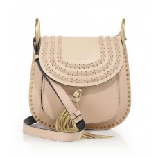 Sac bandoulière Chloe Hudson petit modèle en cuir tressé et clouté