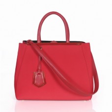 Sac à main Fendi 2Jours en toile rouge