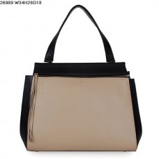 Sac Celine EDGE en cuir de veau beige/noir 26938