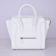 Sac cabas Celine Large Luggage Tote blanc 30 cm