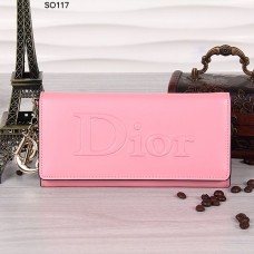 Portefeuille à rabat rose Christian Dior 117 Portefeuille à rabat rose Christian Dior 117