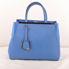 Sac Fendi 2jours Blue Cross Veins/Ferrari en cuir moyen