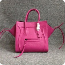Sacs en cuir Celine Boston rose foncé