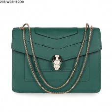 Sac Bvlgari Serpenti GM en cuir de veau vert Sac Bvlgari Serpenti GM en cuir de veau vert
