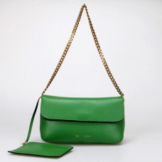 Sac bandoulière Celine Gourmette Ferrari en cuir vert 88041