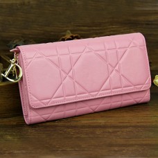 Christian Dior Portefeuille Continental Cannage En Cuir Verni 0016 Rose Christian Dior Portefeuille Continental Cannage En Cuir Verni 0016 Rose