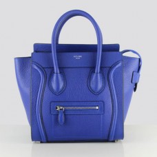 Sac cabas moyen Céline bleu néon