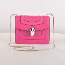 Sac bandoulière Bvlgari Serpenti Original en cuir fuchsia 604