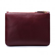 Sac bandoulière Celine Large Trio en cuir de veau bordeaux