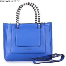 Sac à main Bvlgari Serpenti en cuir de veau bleu 80382