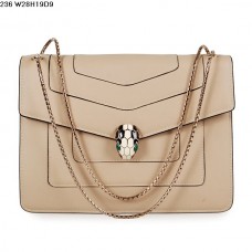Sac Bvlgari Serpenti GM en cuir de veau abricot Sac Bvlgari Serpenti GM en cuir de veau abricot