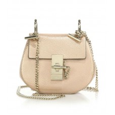 Sac bandoulière Chloe Drew Nano en cuir métallisé doré Sac bandoulière Chloe Drew Nano en cuir métallisé doré