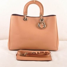 Sac Dior Diorissimo Jumbo en cuir Camel Original (fermoir doré) 602