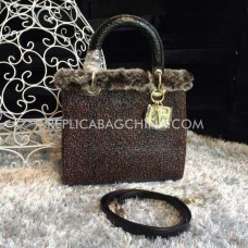 Réplique de luxe Dior Lady Default en peau de serpent