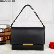 Sac bandoulière Celine Blade Flap en cuir de veau noir 5368