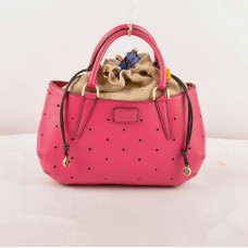 Sac Fendi B Fab Peach Ferrari en cuir perforé, format moyen, avec poignée supérieure
