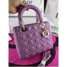 Réplique de sac à main Dior Lady Totes en cuir véritable violet