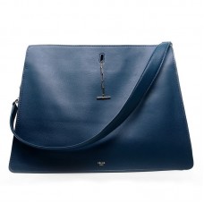 Sac bandoulière Celine Original en cuir bleu foncé 3355