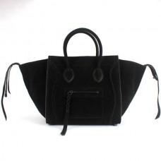 Sacs Celine Boston carrés en daim noir Sacs Celine Boston carrés en daim noir